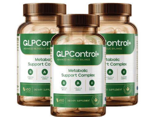 Three bottles of GLP Control+ Metabolic Support Complex, 60 capsules each